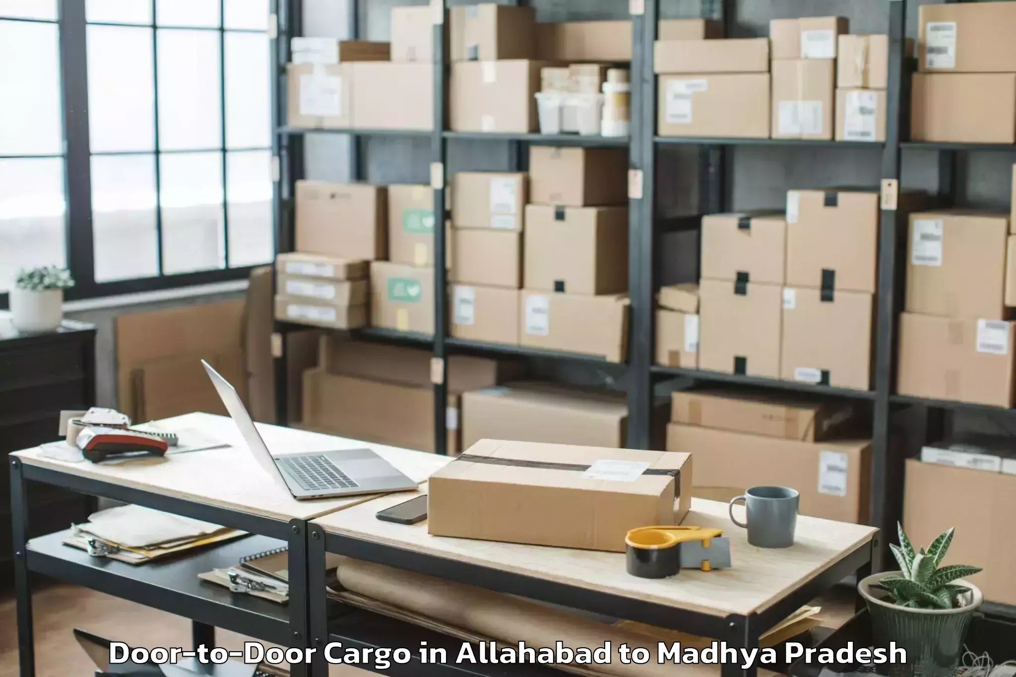 Trusted Allahabad to Indore Door To Door Cargo